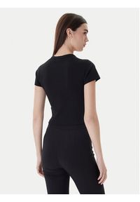 Hugo - HUGO T-Shirt Delanor_2 50539132 Czarny Cropped Fit. Kolor: czarny. Materiał: bawełna #4