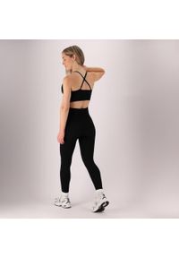 XTREME - Biustonosz sportowy damski. Kolor: czarny. Materiał: elastan, poliester. Sport: fitness