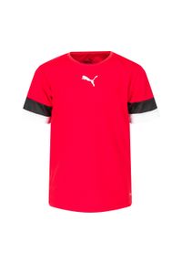 Puma - Koszulka piłkarska dziecięca PUMA teamRISE Jersey. Kolor: czerwony, czarny, wielokolorowy. Materiał: jersey. Sport: piłka nożna