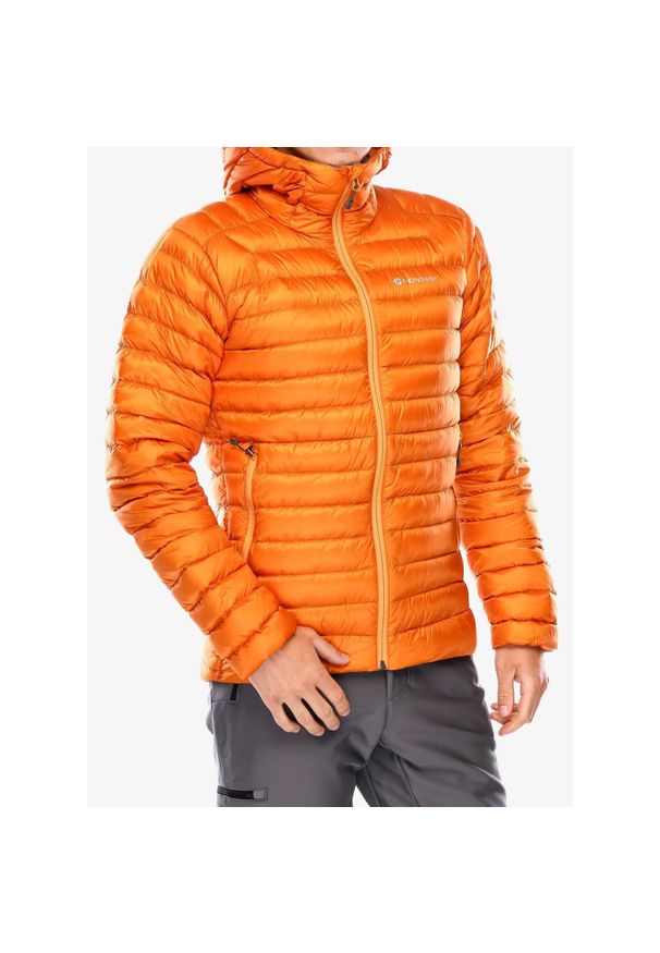 Kurtka puchowa męska Montane Anti-Freeze Hoodie. Kolor: pomarańczowy. Materiał: puch