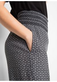 bonprix - Spodnie kreszowane alladynki. Kolor: czarny. Materiał: tkanina, bawełna #2