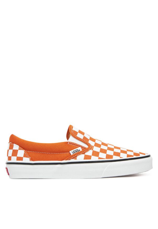 Vans Tenisówki Classic Slip-On VN000D6Y52K1 Pomarańczowy. Zapięcie: bez zapięcia. Kolor: pomarańczowy. Materiał: materiał
