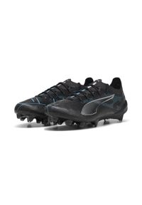 Puma - Buty piłkarskie ULTRA 5 ULTIMATE FG PUMA Black Silver Bright Aqua Metallic Blue. Zapięcie: sznurówki. Kolor: czarny, szary, niebieski, wielokolorowy. Sport: piłka nożna