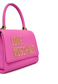 Love Moschino - LOVE MOSCHINO Torebka JC4024PP1OKD0604 Różowy. Kolor: różowy. Materiał: skórzane #5