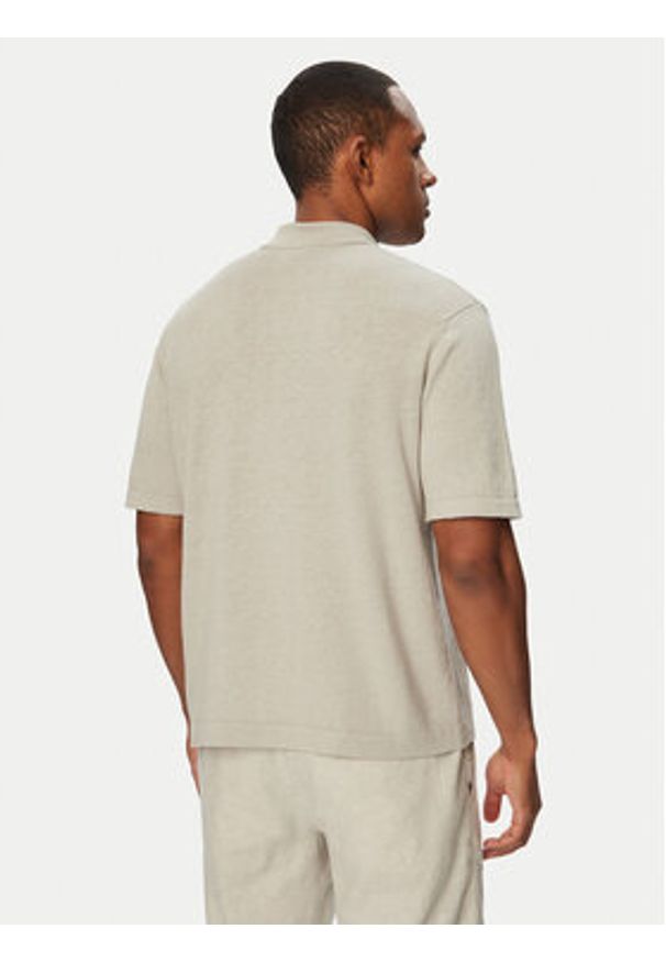 BOSS Koszula Amicino 50558725 Beżowy Regular Fit. Kolor: beżowy. Materiał: bawełna, len