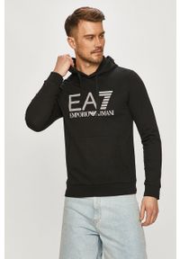 EA7 Emporio Armani - Bluza. Okazja: na co dzień. Kolor: czarny. Wzór: nadruk. Styl: casual #1