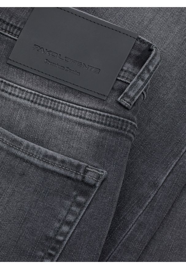 Pako Lorente - PAKO LORENTE – Szare jeansowe spodnie męskie. Okazja: na co dzień. Kolor: szary. Materiał: jeans. Długość: długie. Styl: casual