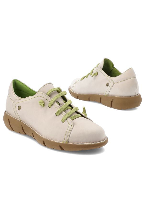 Beżowe Półbuty Maciejka Buty Damskie Ze Skóry Naturalnej. Okazja: na co dzień, na spacer. Kolor: beżowy. Materiał: skóra. Szerokość cholewki: normalna. Sezon: wiosna. Styl: casual