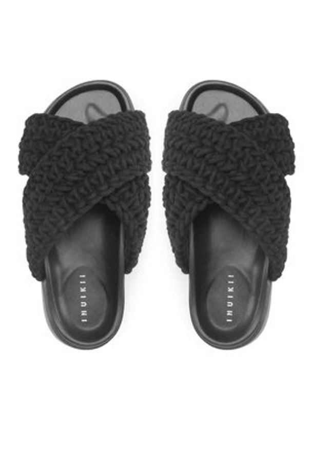 Inuikii Klapki Woven 70104-105 Czarny. Kolor: czarny. Materiał: materiał