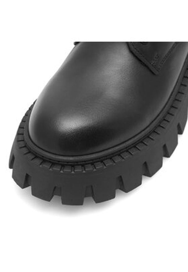 Eva Minge Trzewiki GANDRA-8320 Czarny. Kolor: czarny. Materiał: skóra