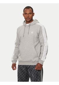 Adidas - adidas Bluza adicolor Classics 3-Stripes IL2496 Szary Regular Fit. Kolor: szary. Materiał: bawełna, syntetyk #1