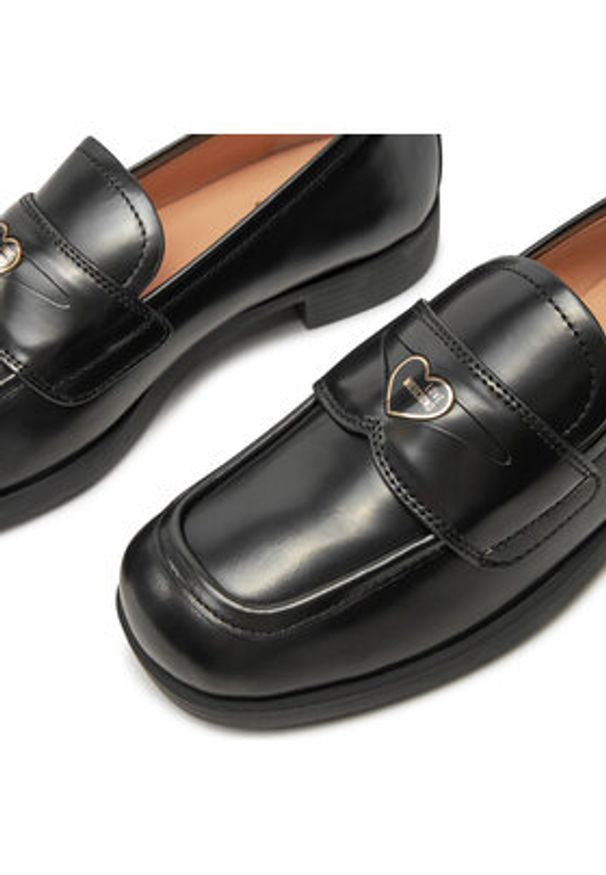 Love Moschino - LOVE MOSCHINO Lordsy JA10172G1LJD0000 Czarny. Kolor: czarny. Materiał: skóra