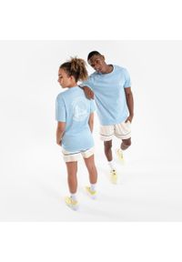 TARMAK - Koszulka do gry w koszykówkę unisex Tarmak NBA Warriors TS 900. Kolor: niebieski, wielokolorowy. Materiał: materiał, poliester, bawełna. Sport: koszykówka