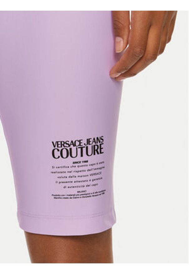 Versace Jeans Couture Kolarki 76HAC1A6 Fioletowy Skinny Fit. Kolor: fioletowy. Materiał: syntetyk
