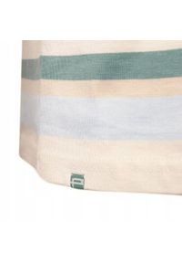 Bawełniana Koszulka Polo w Paski - Pako Jeans - Beżowa. Okazja: na co dzień. Typ kołnierza: polo. Kolor: wielokolorowy, brązowy, beżowy. Materiał: bawełna. Wzór: prążki, paski. Styl: casual #5