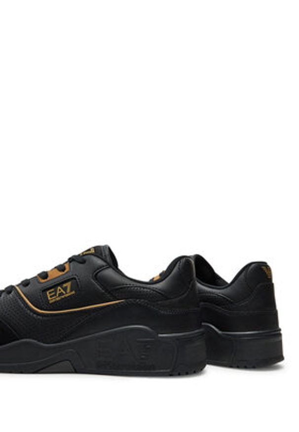 EA7 Emporio Armani Sneakersy X8X187 XK402 U427 Czarny. Kolor: czarny. Materiał: skóra