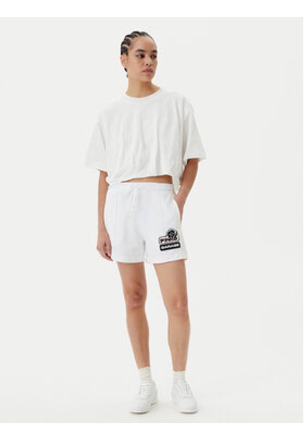 Pinko - PINKO Szorty sportowe Max Shorts Interlock Tecni 105271 A2MD Biały Regular Fit. Kolor: biały. Materiał: syntetyk