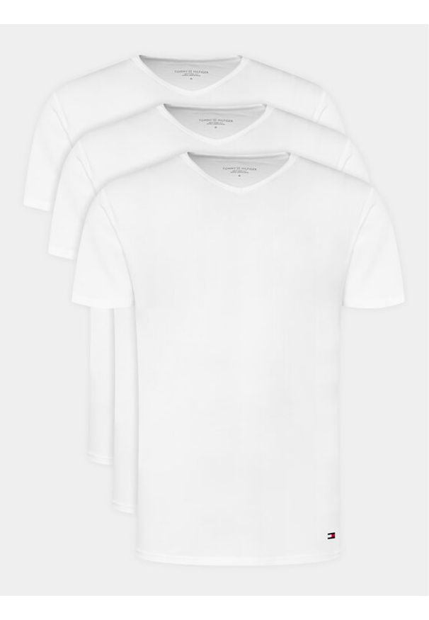TOMMY HILFIGER - Tommy Hilfiger Komplet t-shirtów UM0UM03137 Biały Regular Fit. Kolor: biały. Materiał: bawełna