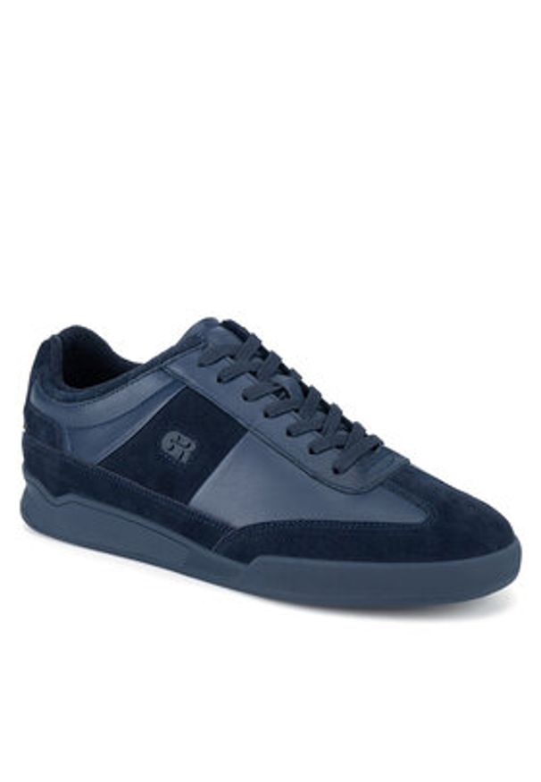 Gino Rossi Sneakersy CARLO-01 124AM Granatowy. Kolor: niebieski. Materiał: zamsz, skóra