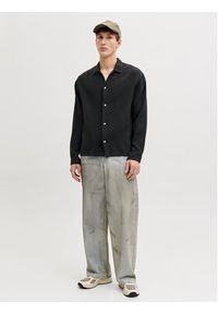 Jack & Jones Koszula Nantucket 12291804 Czarny Relaxed Fit. Kolor: czarny. Materiał: wiskoza #7