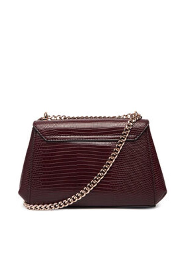 Guess Torebka Melinda Mini HWKL99 33780 Bordowy. Kolor: czerwony. Materiał: skórzane