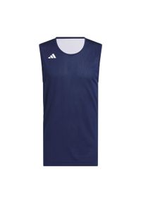 Adidas - 3G Speed Dwustronna koszulka do koszykówki AEROREADY. Kolor: biały, wielokolorowy, niebieski. Sport: koszykówka