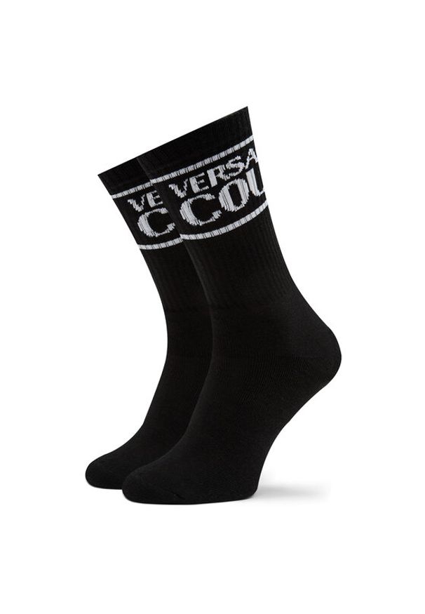 Skarpety Wysokie Męskie Versace Jeans Couture. Kolor: czarny