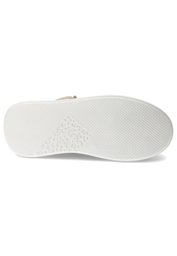 DAMISS - Beżowe Sneakersy Damiss Modne Obuwie Damskie. Okazja: na co dzień, na spacer. Kolor: beżowy. Materiał: materiał. Sport: turystyka piesza