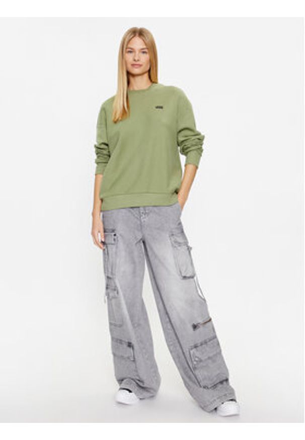 Vans Bluza Comfycush Essential Crew VN000A6C Zielony Regular Fit. Kolor: zielony. Materiał: bawełna, syntetyk
