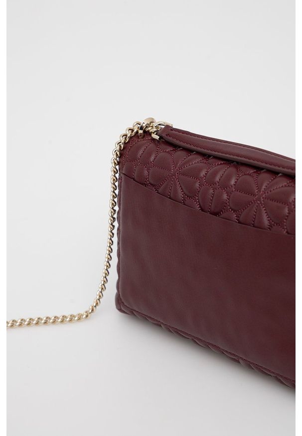 Kate Spade Torebka skórzana kolor fioletowy. Kolor: fioletowy. Materiał: skórzane. Rodzaj torebki: na ramię