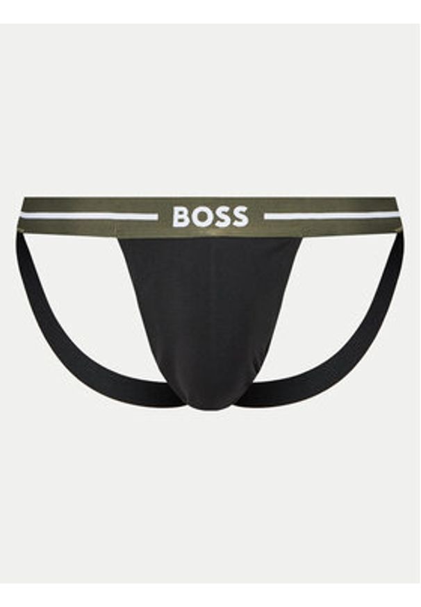 BOSS Komplet slipów Jock Strap 50517823 Czarny. Kolor: czarny. Materiał: bawełna