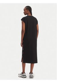EA7 Emporio Armani Sukienka codzienna 7W001033 AF10373 UC001 Czarny Regular Fit. Okazja: na co dzień. Kolor: czarny. Materiał: bawełna. Typ sukienki: proste. Styl: casual #4