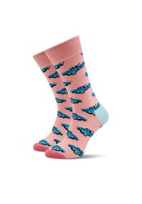 Happy-Socks - Happy Socks Zestaw 2 par wysokich skarpet unisex XJMR02-1300 Kolorowy. Materiał: materiał, bawełna. Wzór: kolorowy #3