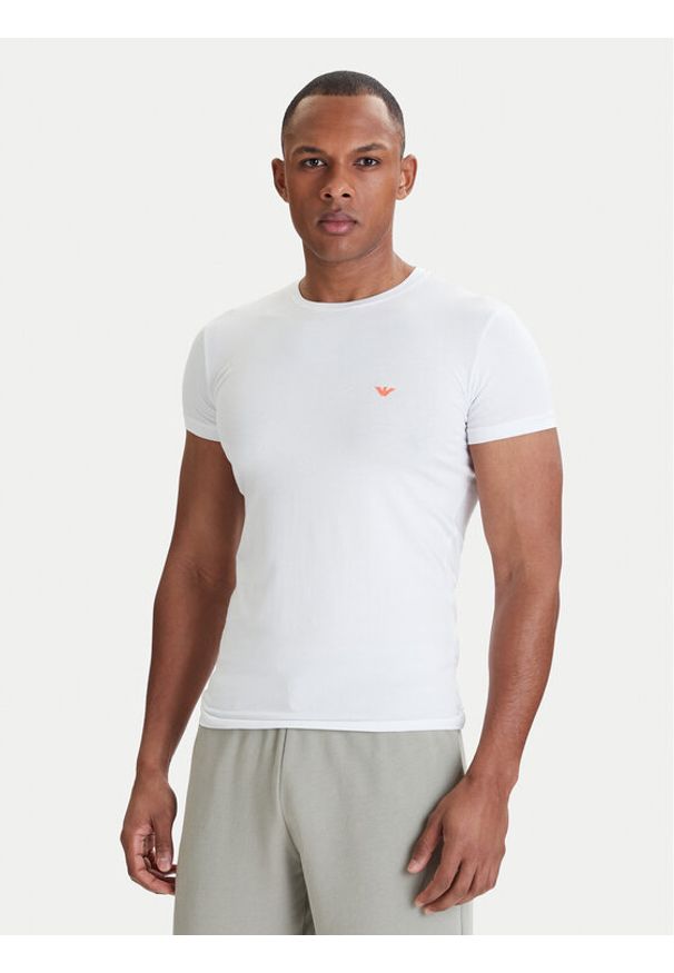 Emporio Armani Underwear T-Shirt EM000375 AF18891 U0002 Biały Slim Fit. Kolor: biały. Materiał: bawełna