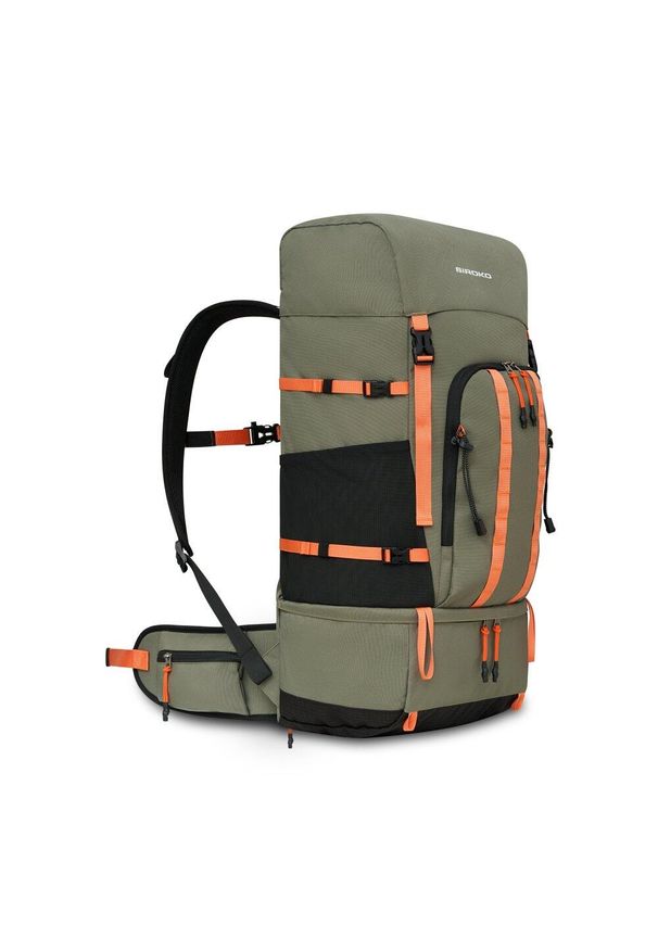 SIROKO - Plecak turystyczny 50L z pokrowcem przeciwdeszczowym Trekking Siroko Venture 50. Kolor: zielony. Materiał: tkanina