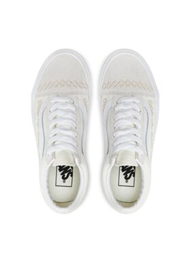 Vans Tenisówki Old Skool VN0007NTCDA1 Écru. Materiał: materiał