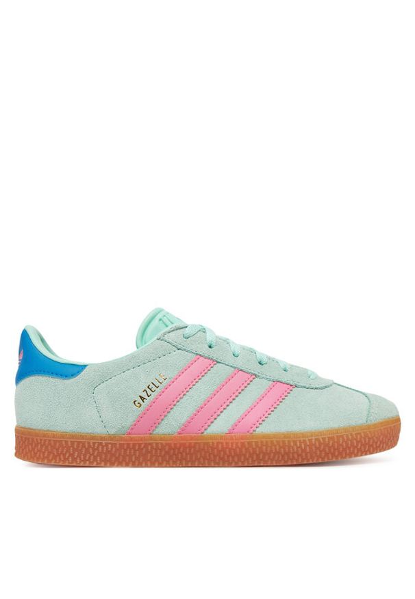 Adidas - adidas Sneakersy Gazelle JP7125 Zielony. Kolor: zielony. Materiał: zamsz, skóra. Model: Adidas Gazelle