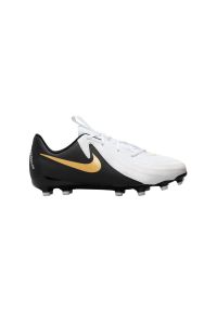 Buty na korki Nike Jr. Phantom GX 2 Academy Białe. Kolor: biały, wielokolorowy, czarny. Materiał: syntetyk. Sport: piłka nożna #2
