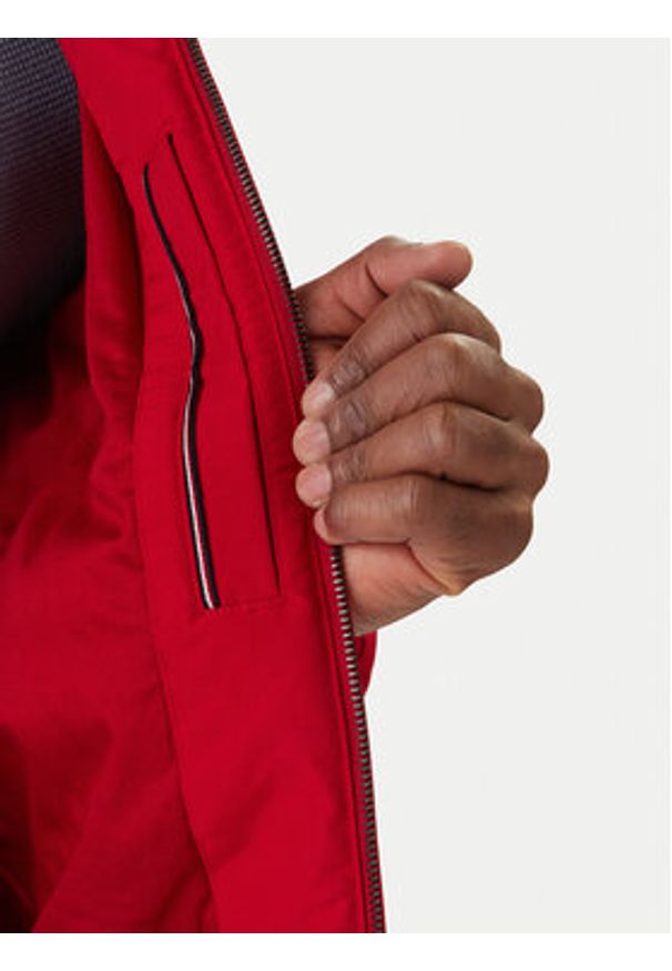 TOMMY HILFIGER - Tommy Hilfiger Kurtka przejściowa Harrington MW0MW37647 Czerwony Regular Fit. Kolor: czerwony. Materiał: syntetyk