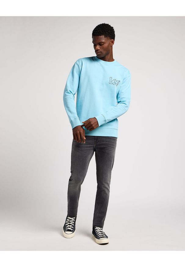 Wrangler - WRANGLER MĘSKA BLUZA WOBBLY LEE SWS PREPPY BLUE 112349357 L81M044970