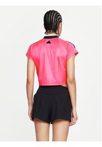 Adidas - adidas T-Shirt Tiro Summer IS0727 Różowy Slim Fit. Kolor: różowy. Materiał: syntetyk #5
