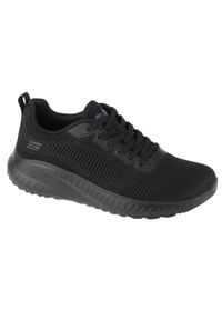skechers - Buty Skechers Bobs Squad Chaos-Face Off, Kobiety. Kolor: czarny. Materiał: guma, materiał, tkanina, syntetyk