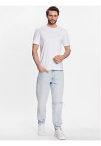 Calvin Klein T-Shirt Smooth K10K110589 Biały Regular Fit. Kolor: biały. Materiał: bawełna #4