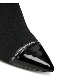 Karl Lagerfeld - KARL LAGERFELD Botki Pandara KL31357 Czarny. Kolor: czarny. Materiał: materiał #4