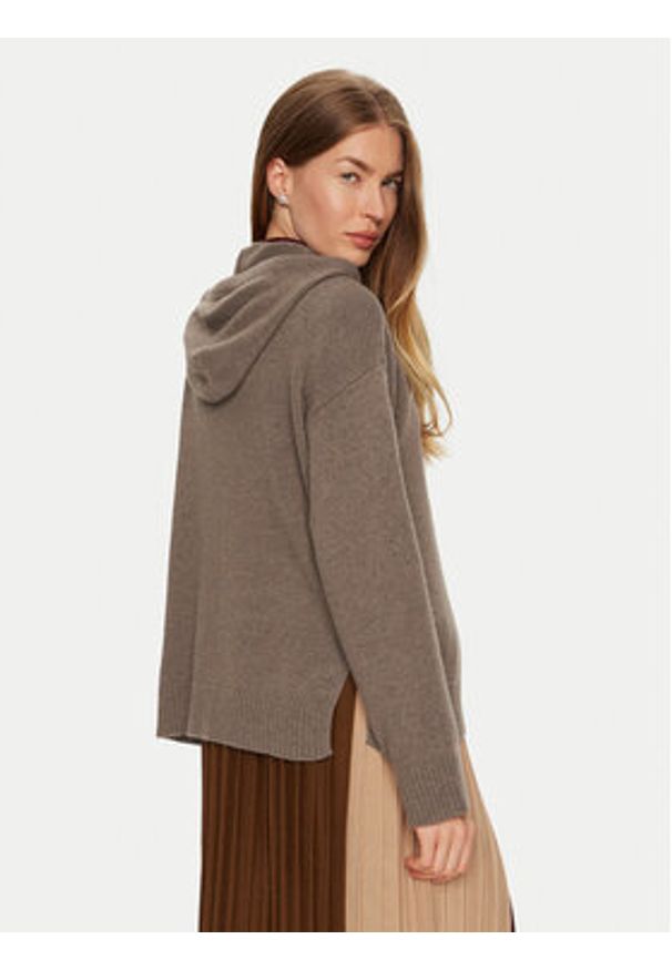 Weekend Max Mara Sweter Jerez 2425366142 Brązowy Relaxed Fit. Kolor: brązowy. Materiał: wełna