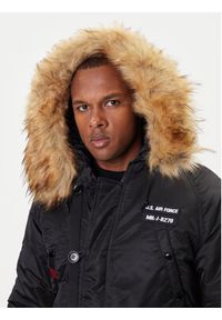 Alpha Industries Kurtka zimowa N3B Airborne 188141 Czarny Regular Fit. Kolor: czarny. Materiał: syntetyk. Sezon: zima #5