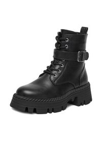 DeeZee Trzewiki KX238825 Czarny. Kolor: czarny. Materiał: materiał #2