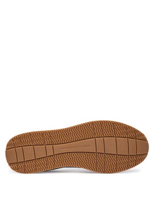 TOMMY HILFIGER - Tommy Hilfiger Sneakersy Newport Mix FM0FM05835 Szary. Kolor: szary. Materiał: skóra, zamsz