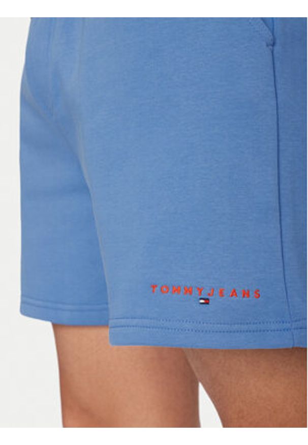 Tommy Jeans Szorty sportowe DM0DM22697 Niebieski Regular Fit. Kolor: niebieski. Materiał: bawełna. Styl: sportowy
