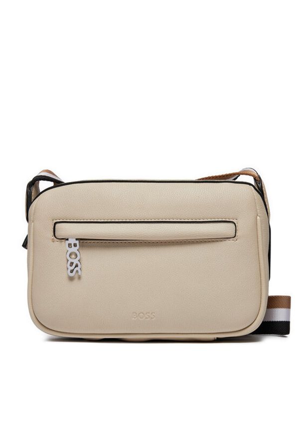 BOSS - Boss Torebka Elowen Crossbody 50517051 Beżowy. Kolor: beżowy. Materiał: skórzane